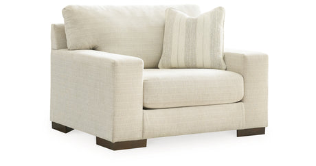 Maggie Chair and Ottoman in Birch from Ashley Furniture - Luna Furniture