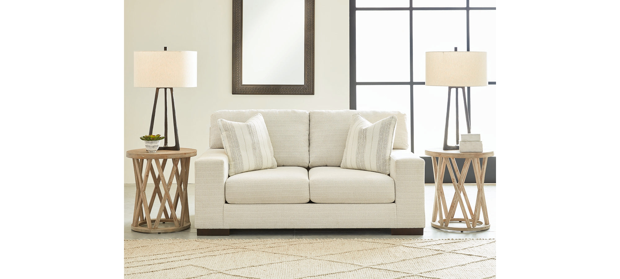 Ashley Maggie Birch Loveseat – Luna Furniture