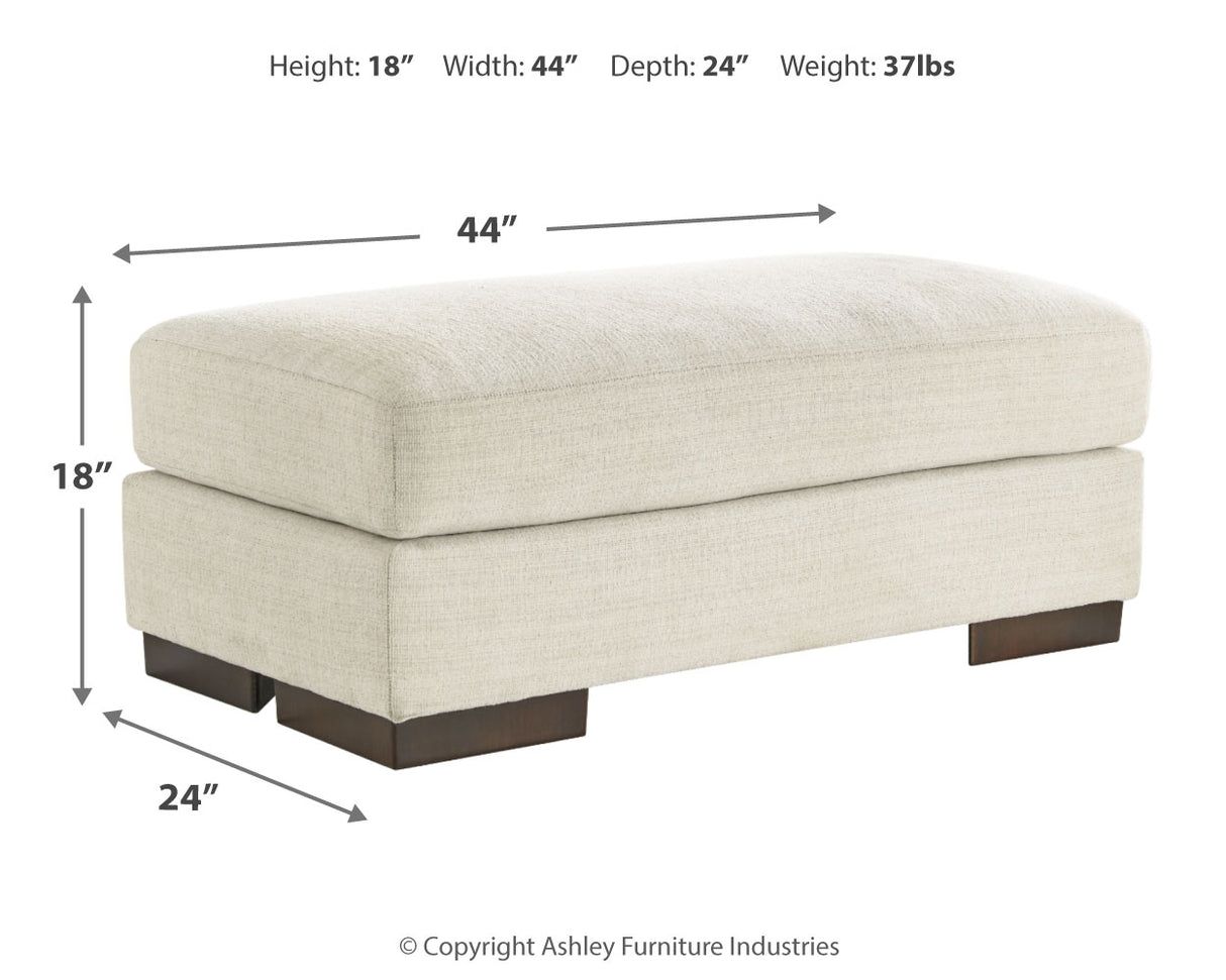 Maggie Birch Ottoman from Ashley Furniture - Luna Furniture