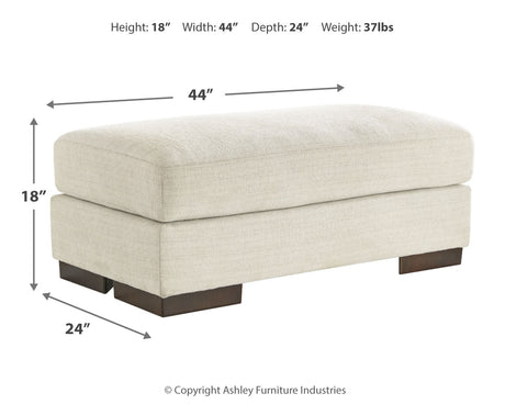 Maggie Birch Ottoman from Ashley - Luna Furniture