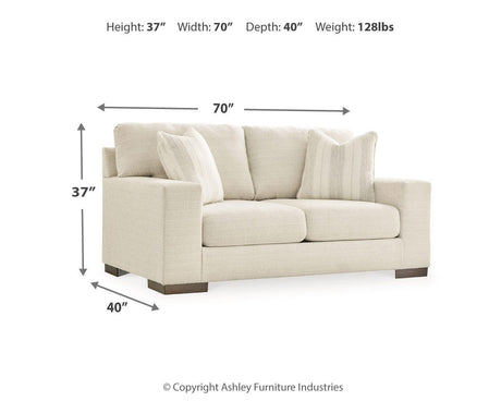 Maggie Birch Loveseat from Ashley - Luna Furniture