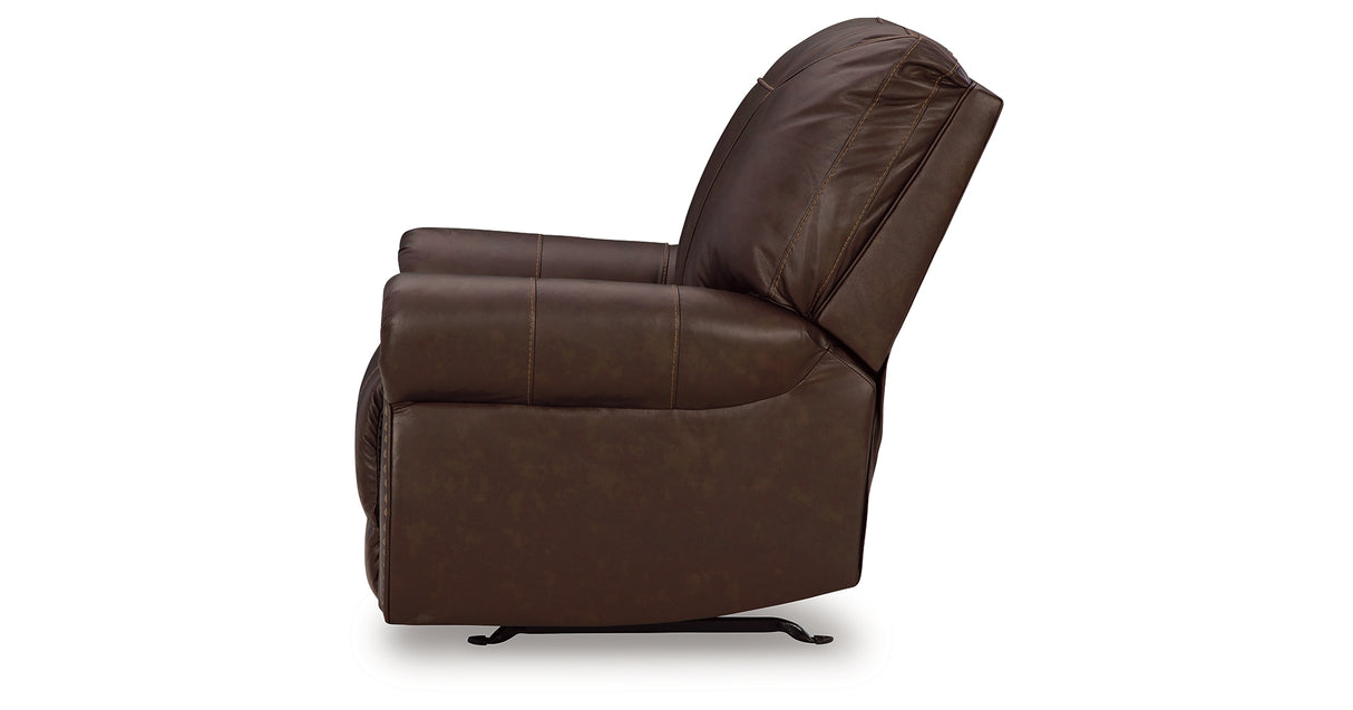 Colleton Dark Brown Recliner from Ashley Furniture - Luna Furniture