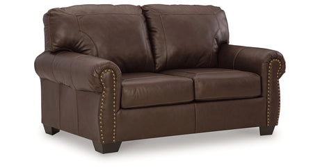 Colleton Sofa, Loveseat and Recliner in Dark Brown from Ashley Furniture - Luna Furniture