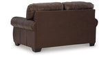 Colleton Dark Brown Loveseat from Ashley Furniture - Luna Furniture