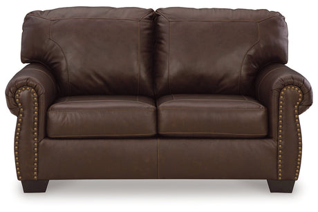 Colleton Dark Brown Sofa, Loveseat and Recliner from Ashley Furniture - Luna Furniture