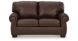 Colleton Dark Brown Loveseat from Ashley Furniture - Luna Furniture