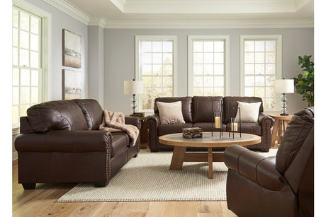 Colleton Dark Brown Sofa, Loveseat and Recliner from Ashley Furniture - Luna Furniture