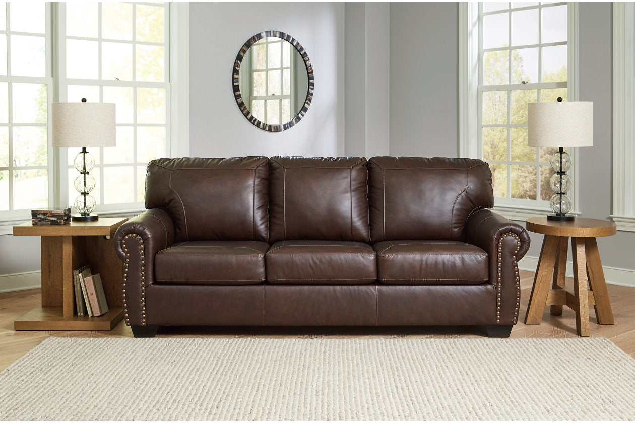 Colleton Dark Brown Sofa and Recliner – Luna Furniture