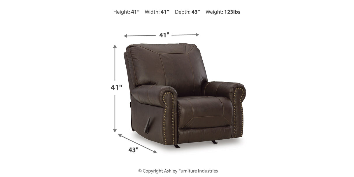 Colleton Sofa, Loveseat and Recliner in Dark Brown from Ashley Furniture - Luna Furniture