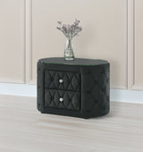 Voltare Black Nightstand from Crown Mark - Luna Furniture