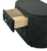Voltare Black Nightstand from Crown Mark - Luna Furniture
