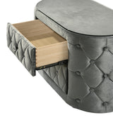 Voltare Gray Nightstand from Crown Mark - Luna Furniture