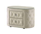 Voltare Ivory Nightstand from Crown Mark - Luna Furniture