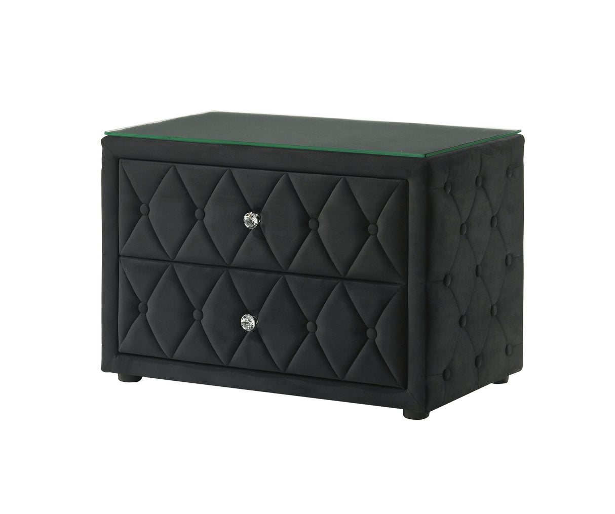 Josephine Black Nightstand from Crown Mark - Luna Furniture