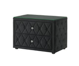 Josephine Black Nightstand from Crown Mark - Luna Furniture