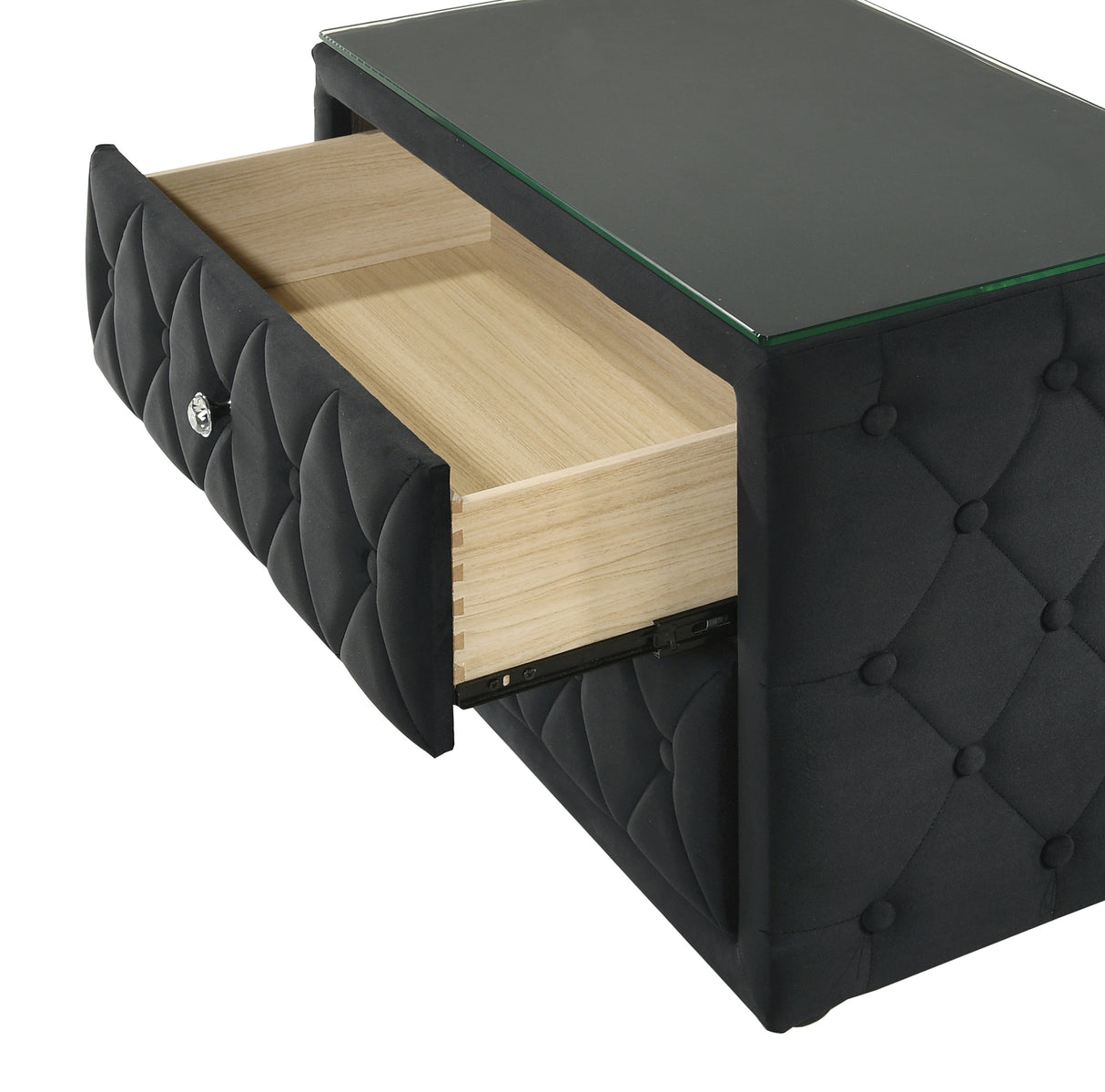 Josephine Black Nightstand from Crown Mark - Luna Furniture