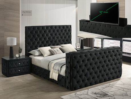 Josephine Black Nightstand from Crown Mark - Luna Furniture