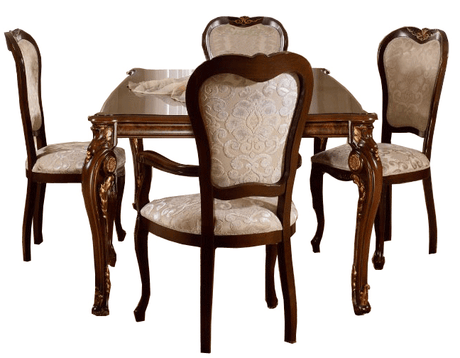 Donatello Dining Room Set with 4 Sovrana Chairs from ESF Furniture - Luna Furniture