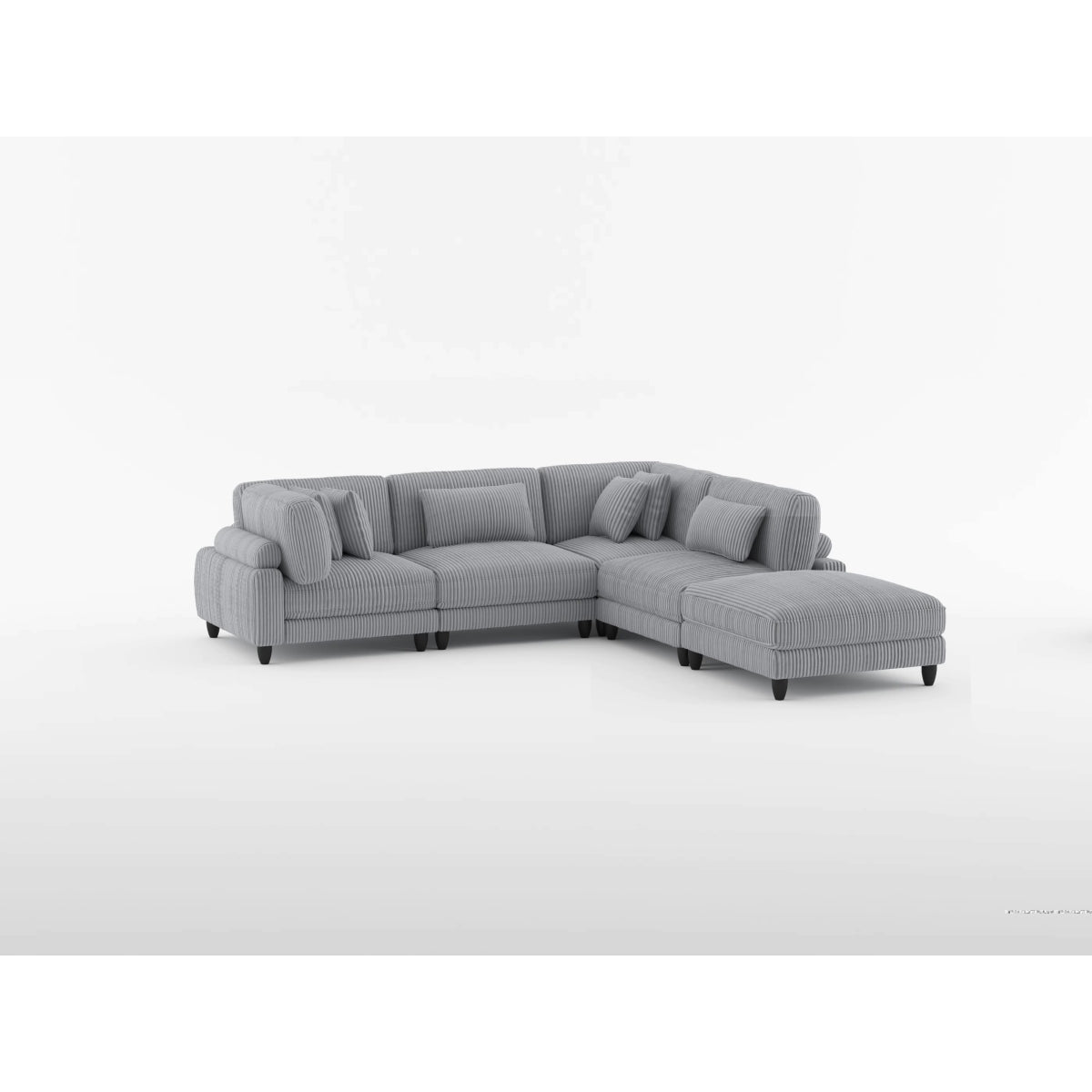 Robstown Gray Ottoman from Homelegance - Luna Furniture