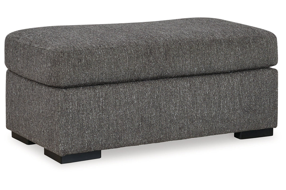 Gardiner Pewter Sofa Chaise and Ottoman from Ashley - Luna Furniture