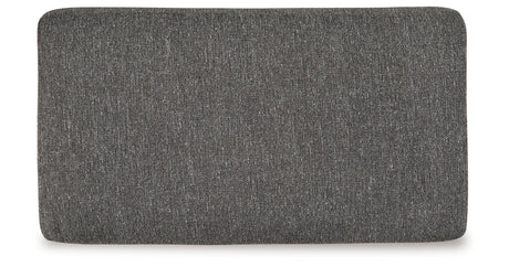 Gardiner Pewter Ottoman from Ashley - Luna Furniture