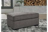 Gardiner Pewter Sofa Chaise and Ottoman from Ashley - Luna Furniture