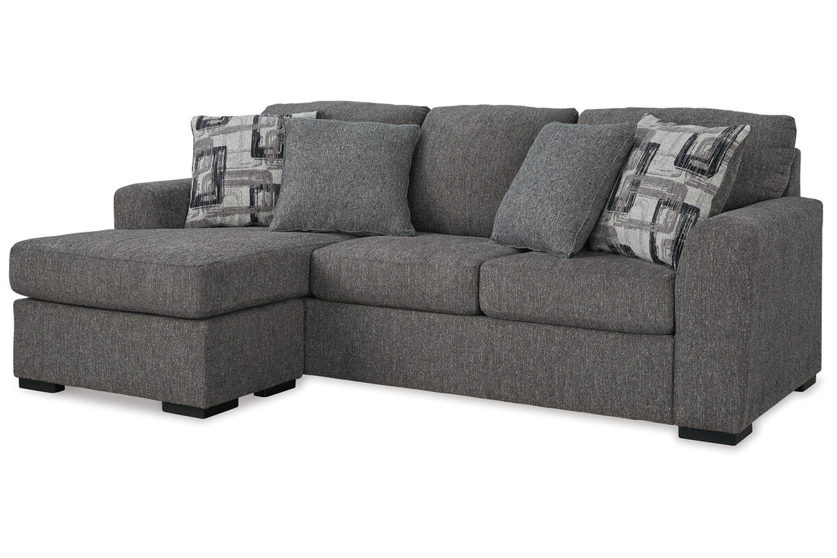 Gardiner Pewter Sofa Chaise and Ottoman from Ashley - Luna Furniture
