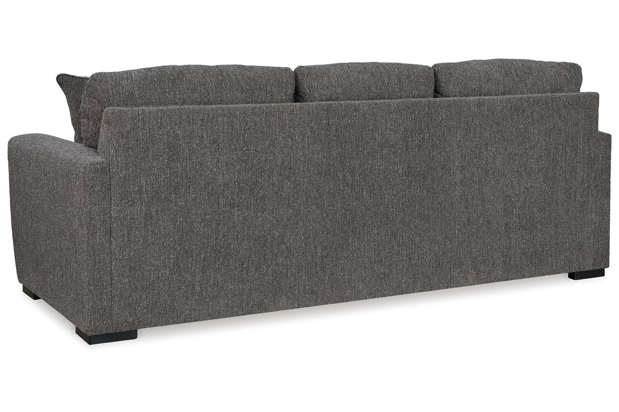 Gardiner Pewter Sofa Chaise and Ottoman from Ashley - Luna Furniture