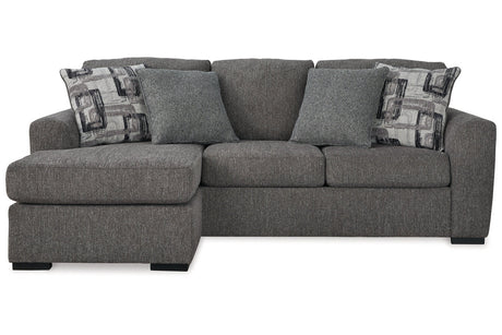 Gardiner Pewter Sofa Chaise and Ottoman from Ashley - Luna Furniture