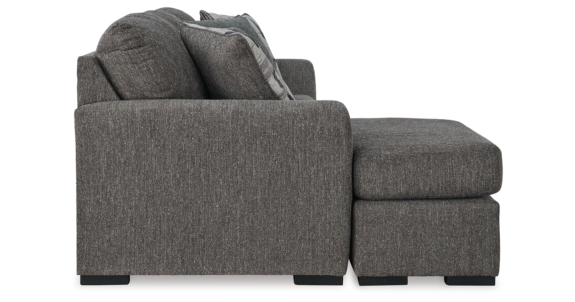 Gardiner Pewter Sofa Chaise - Luna Furniture
