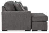 Gardiner Pewter Sofa Chaise and Ottoman from Ashley - Luna Furniture