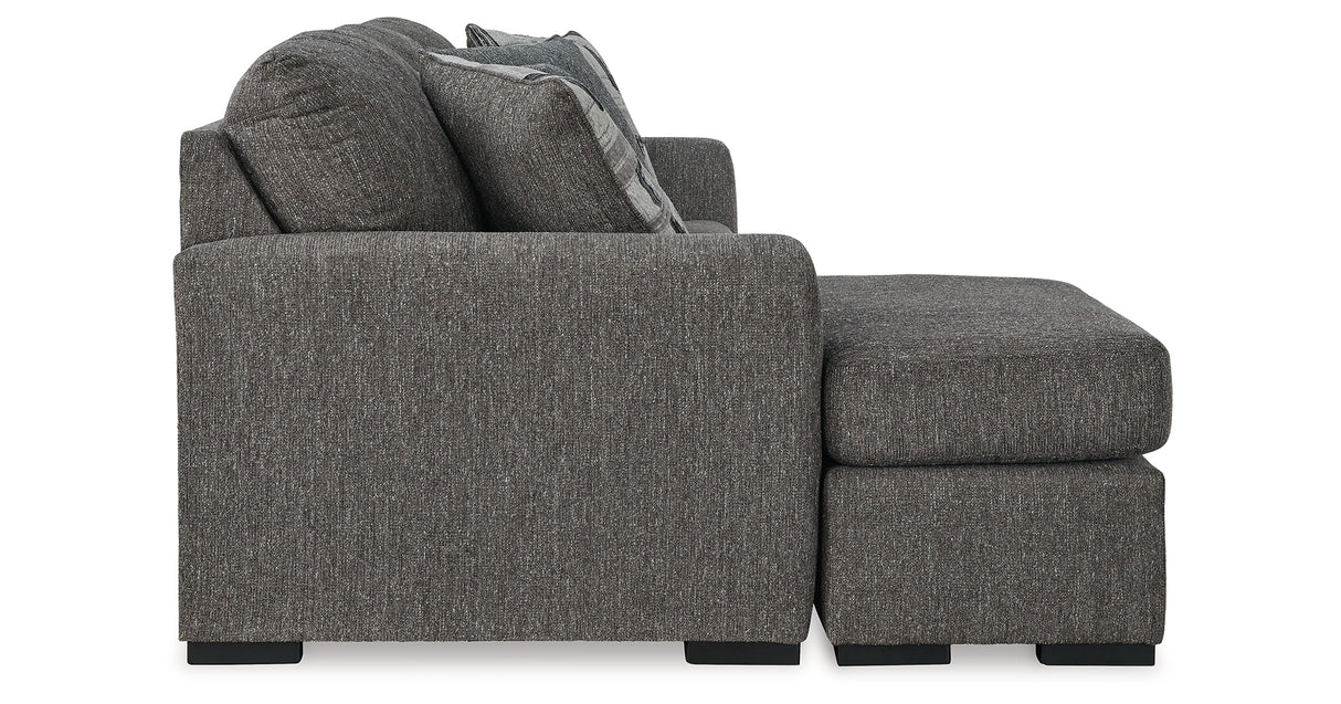 Gardiner Pewter Sofa Chaise and Ottoman from Ashley Furniture - Luna Furniture