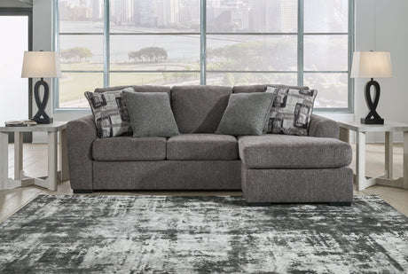 Gardiner Pewter Reversible Sofa Chaise from Ashley - Luna Furniture