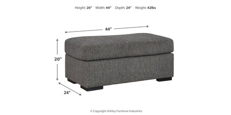 Gardiner Chair and Ottoman in Pewter from Ashley Furniture - Luna Furniture
