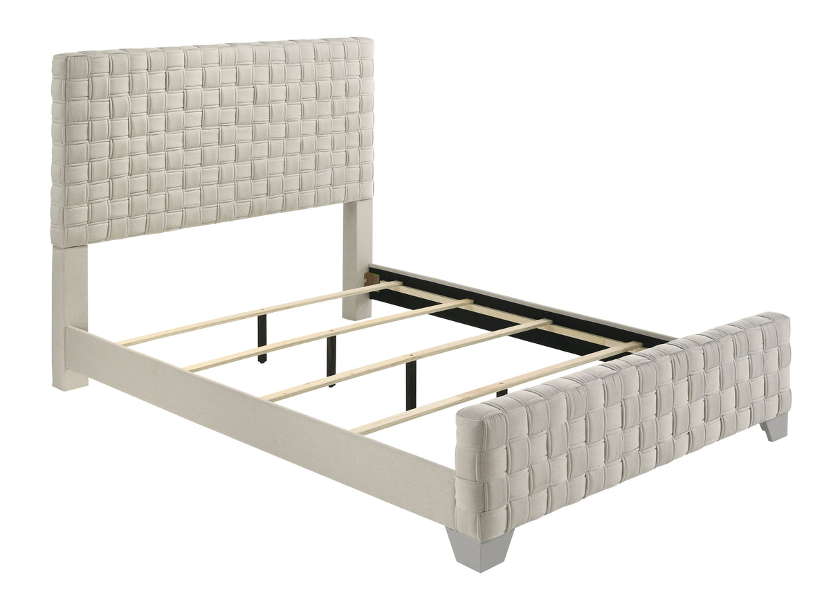 Ferin Taupe Queen Upholstered Bed