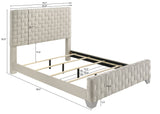 Ferin Taupe King Upholstered Bed