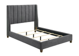 Agnes Charcoal Boucle King Upholstered Bed