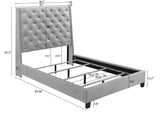 Chantilly Oat King Tweed Upholstered Bed from Crown Mark - Luna Furniture