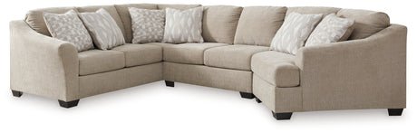 Brogan Bay Cork 3-Piece RAF Cuddler Sectional from Ashley - Luna Furniture