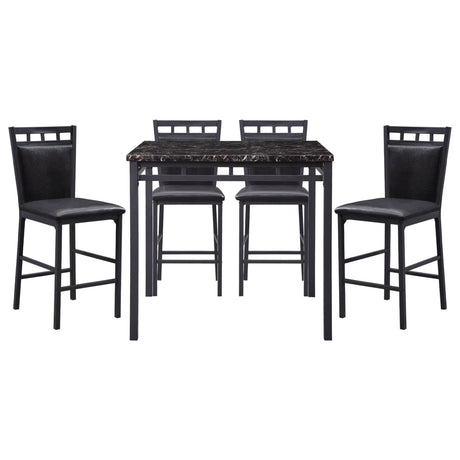Olney Black/Dark Brown 5-Piece Dining Set from Homelegance - Luna Furniture
