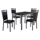 Olney Black/Dark Brown 5-Piece Dining Set from Homelegance - Luna Furniture