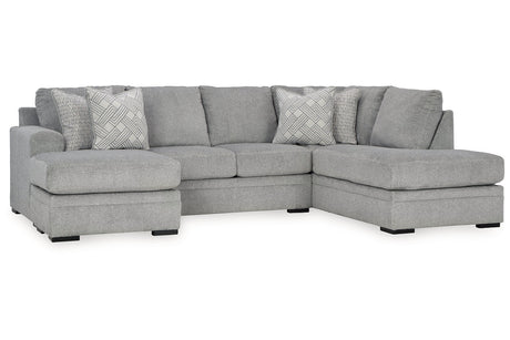 Casselbury Cement 2-Piece RAF Chaise Sectional