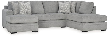 Casselbury Cement 2-Piece RAF Chaise Sectional from Ashley - Luna Furniture