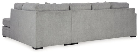 Casselbury Cement 2-Piece RAF Chaise Sectional from Ashley - Luna Furniture