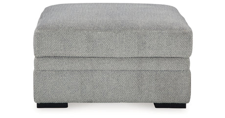 Casselbury Cement 2-Piece Sectional with Ottoman from Ashley - Luna Furniture