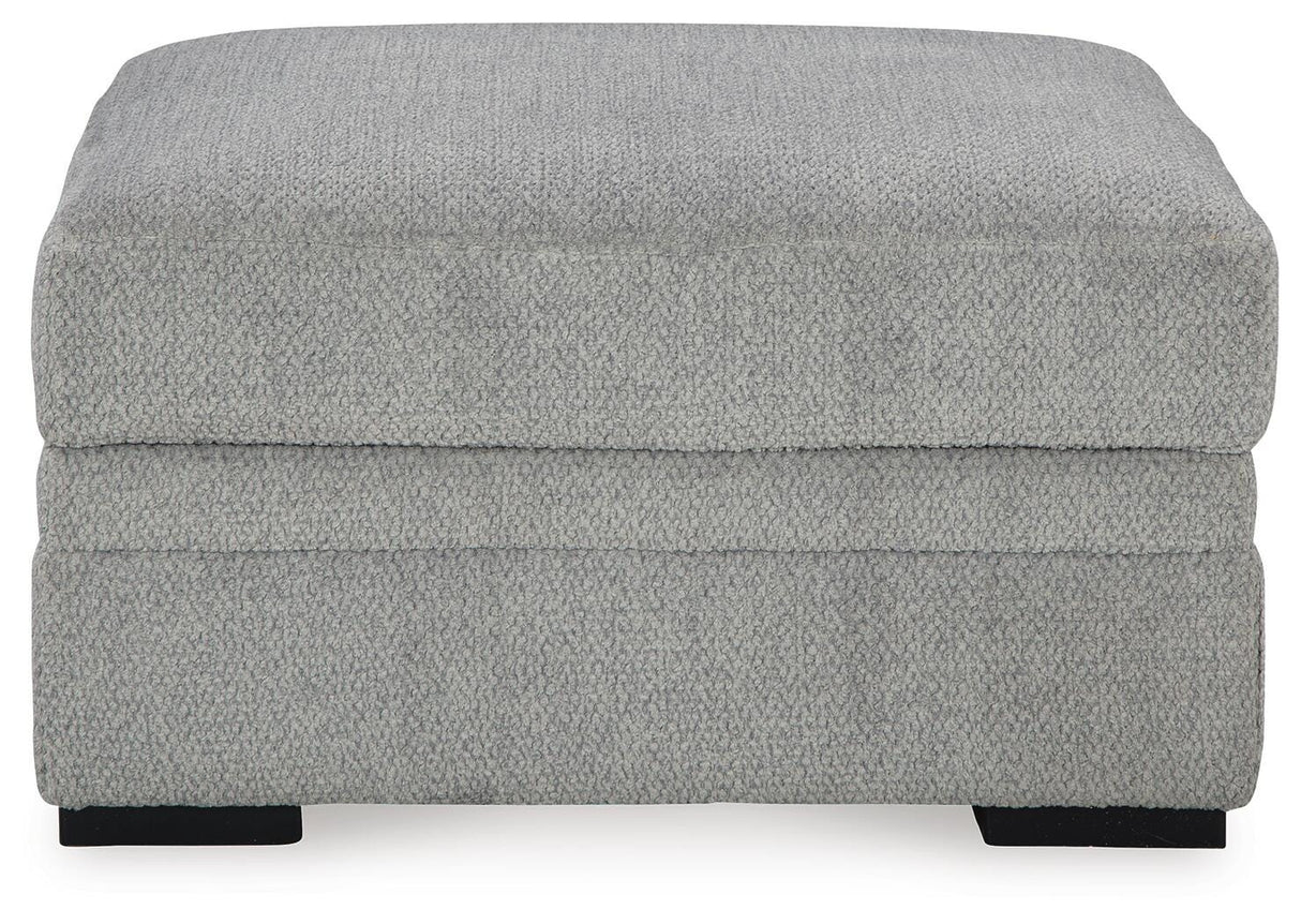 Casselbury Cement Oversized Swivel Chair and Ottoman from Ashley Furniture - Luna Furniture