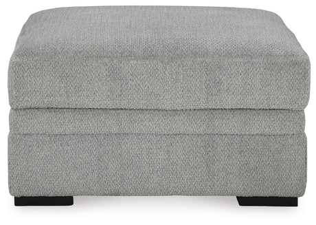 Casselbury Cement Oversized Swivel Chair and Ottoman from Ashley - Luna Furniture