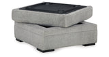Casselbury Cement 2-Piece Sectional with Ottoman from Ashley Furniture - Luna Furniture