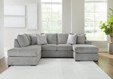 Casselbury Cement 2-Piece LAF Chaise Sectional from Ashley Furniture - Luna Furniture