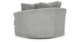 Casselbury Cement Oversized Swivel Accent Chair from Ashley Furniture - Luna Furniture